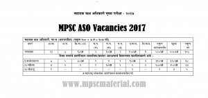 mpsc aso job vacancies