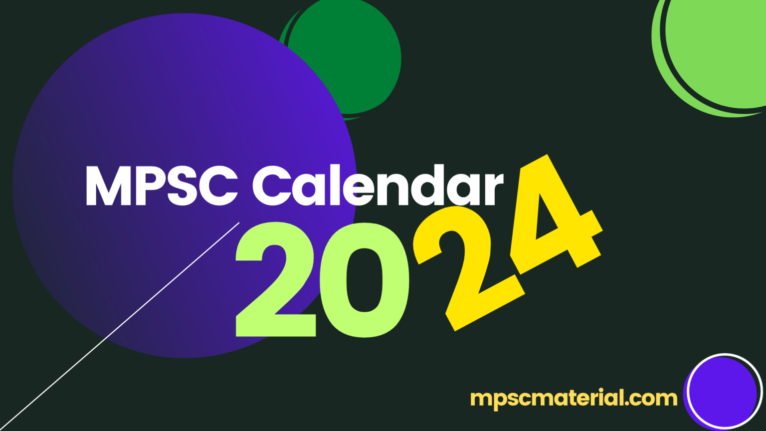 MPSC Time Table 2024 MPSC Material
