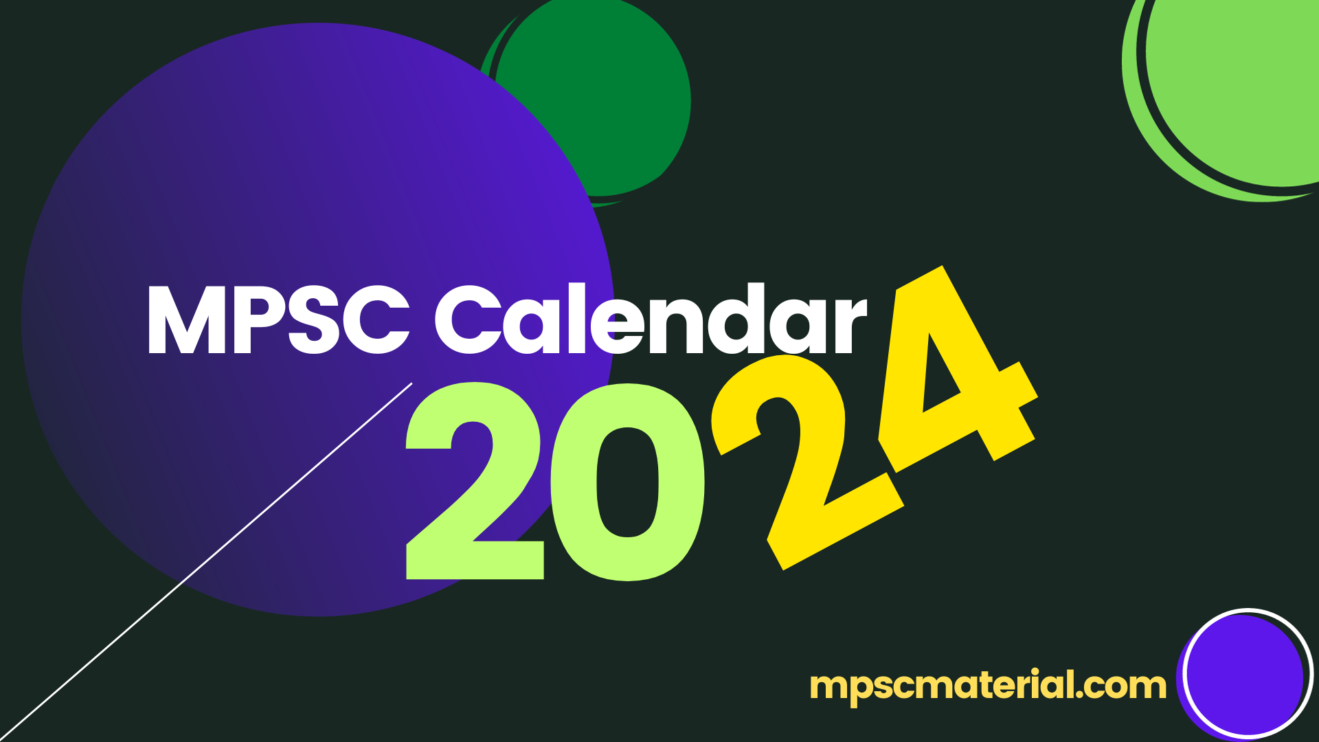 MPSC Time Table 2024 – MPSC Material